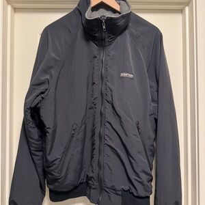 Lands' End Men's Black Windbreaker “Squall” Jacket